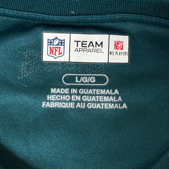 Philadelphia‎ Eagles T-Shirt Adult L Green #11 Carson Wentz Dri Fit NFL NEW - Picture 3 of 8